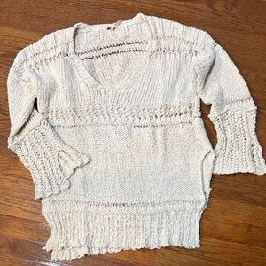Free People Cream Sweater